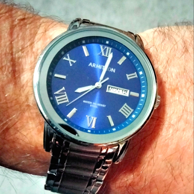 Armitron Mens 204935 DayDate Function Dial Bracelet Watch